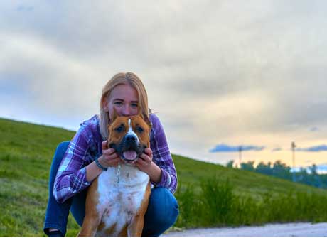 Dog with lovers