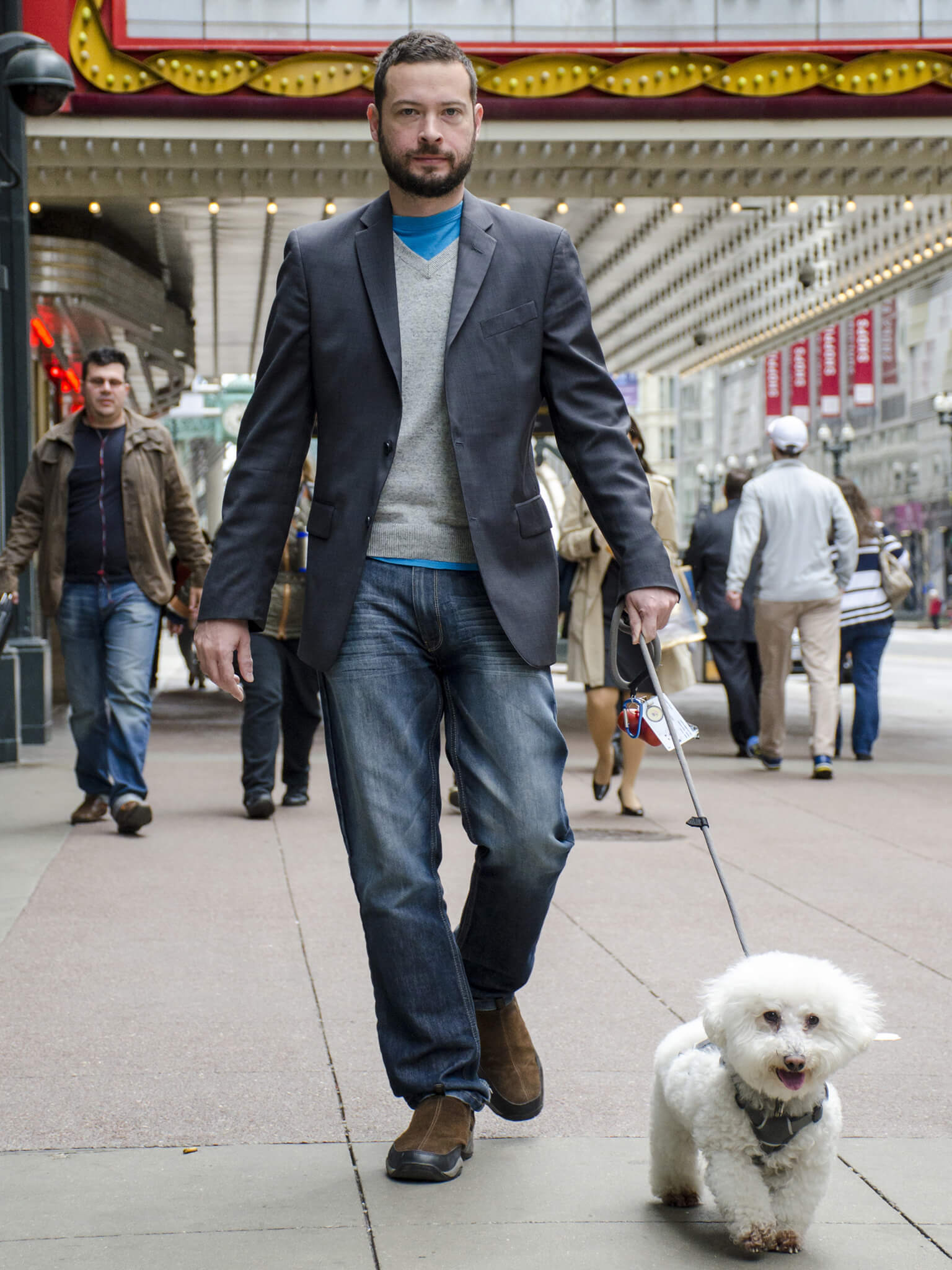 Dog with lovers