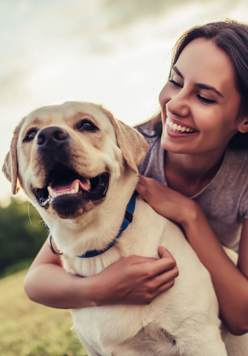 Dog with lovers