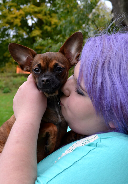 Dog with lovers