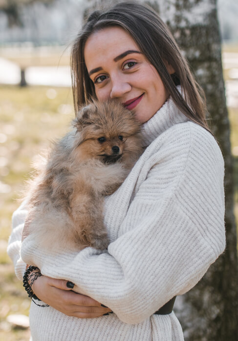 Dog with lovers